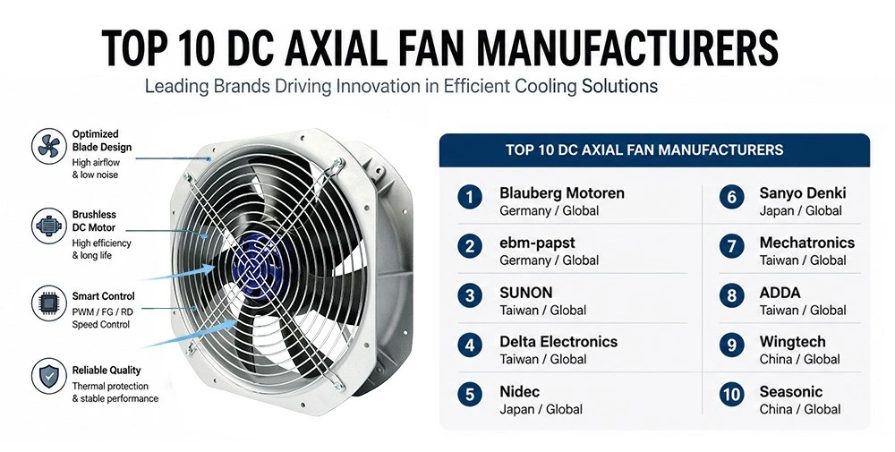 Top 10 DC Axial Fan Manufacturers Top 10 DC Axial Fan Manufacturers